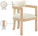 Lavrin - Vegan Leather Dining Arm Chair (Set of 2) - Natural Base