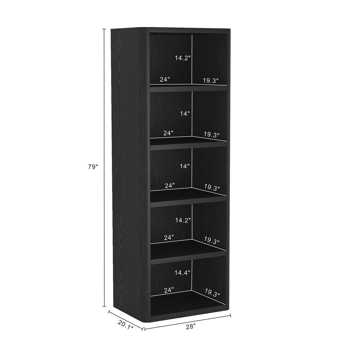 Manhattan Rivington - Open Bookcase