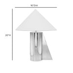 Geo - Angled Table Lamp - Chrome