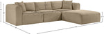 Shaggy - Fabric 4 Piece Modular Sectional