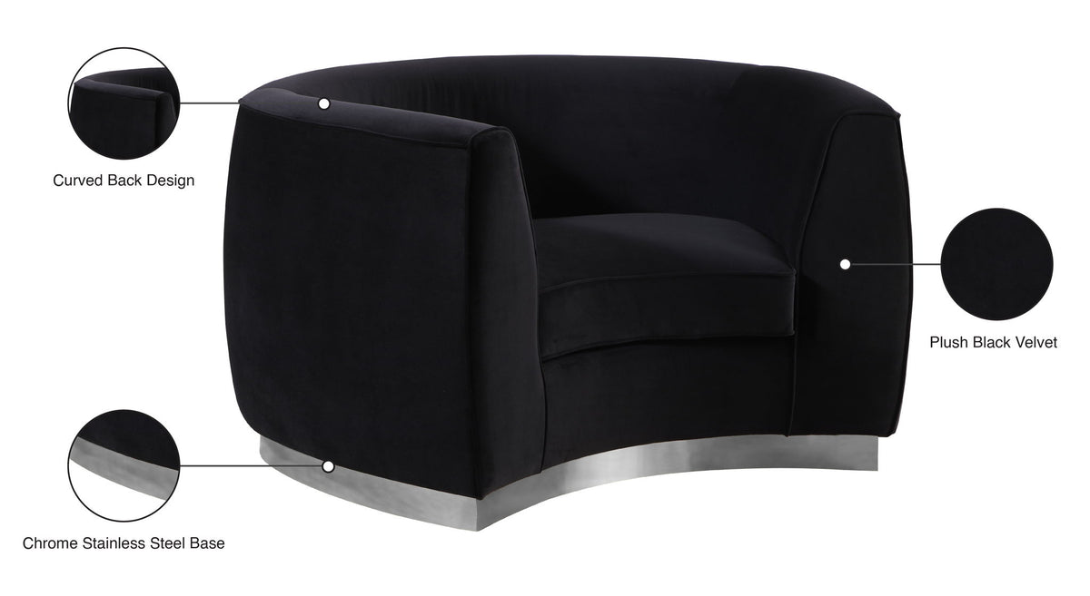 Julian - Chair with Chrome Base