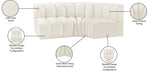 Arc - Velvet 3 Piece Sofa