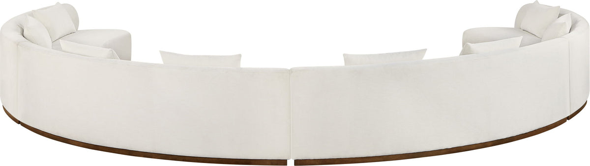 Avanti - Chenille Fabric Upholstered 4 Piece Modular Sectional