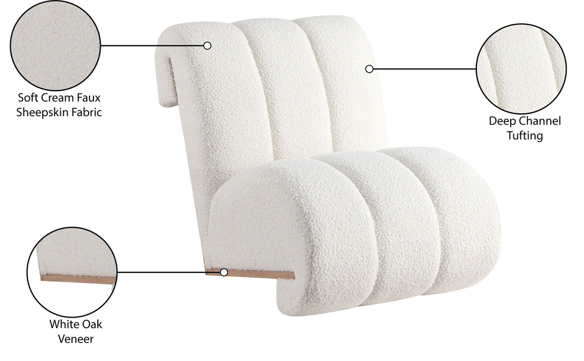 Swoon - Accent Chair With Natural Base