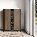 Hexagon - 2 Door Cabinet - Dark Brown