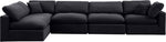 Comfy - 5 Piece Velvet Modular Sectional