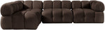 Orin - Fabric Velvet 4 Piece Modular Sectional
