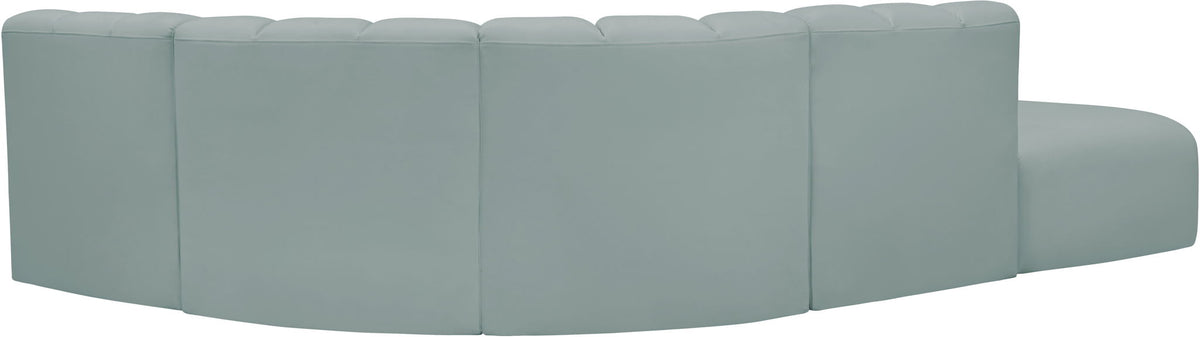 Arc - Faux Leather 5 Piece Corner Modular Sofa