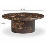Byron - Round Coffee Table - Dark Brown