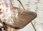 Commerce And Market - Walnut Wine And Bar Cart - Light Caramel
