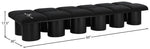 Pavilion - 12 Piece Modular Bench With Black Base