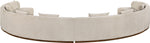 Avanti - Chenille Fabric Upholstered 4 Piece Modular Sectional
