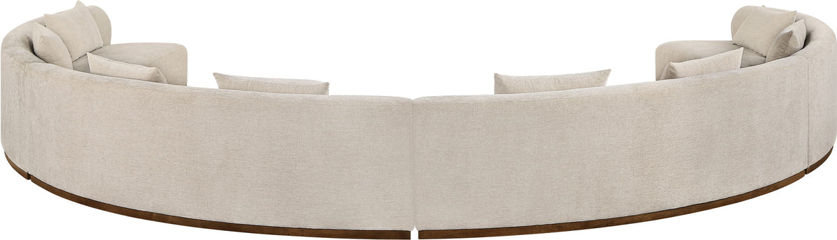 Avanti - Chenille Fabric Upholstered 4 Piece Modular Sectional