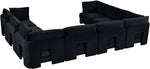 Hammond - Velvet Performance Fabric Upholstered 8 Piece U-Shaped Sectional