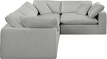 Comfy - 4 Piece Linen Fabric Modular Sectional