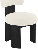 Atelier - Vegan Leather Upholstered Dining Chair (Set of 2) - Black Frame