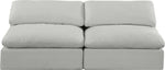 Comfy - Linen Modular Armless Sofa 2 Seats