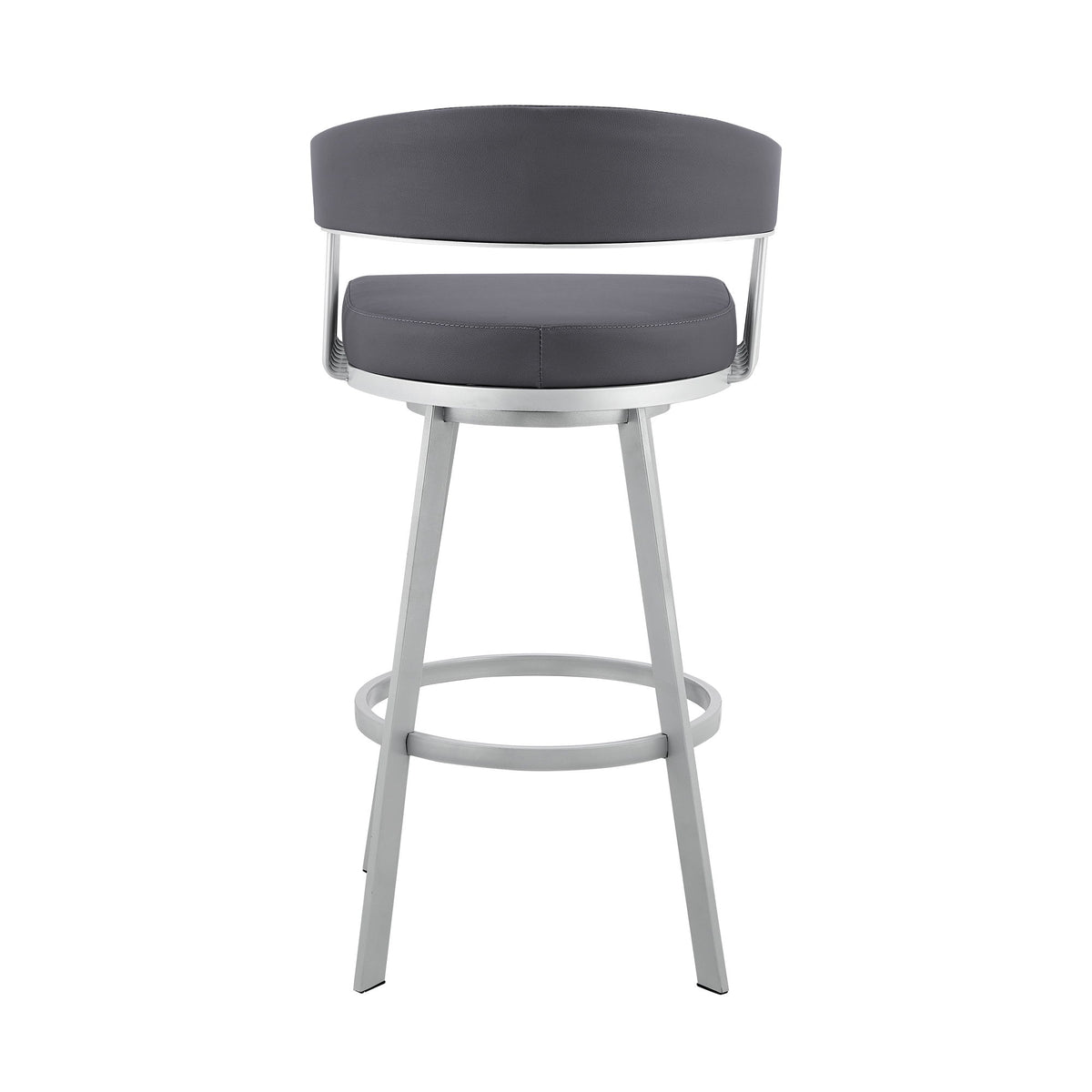 Bronson - Faux Leather Metal Bar Stool