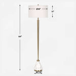 Curran - Tapered Metal Floor Lamp - White