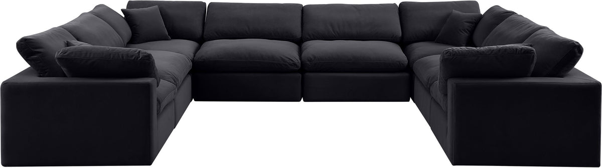 Comfy - 8 Piece Velvet Modular Sectional