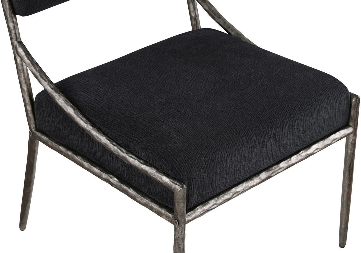 Bastille - Upholstered Dining Side Chair (Set of 2) - Silver Frame