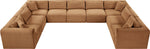 Shaggy - 9 Piece Modular U-Shaped Sectional