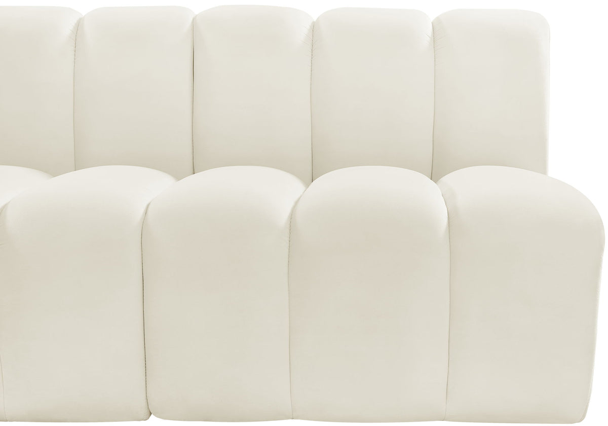 Arc - Velvet 5 Piece U-Shaped Modular Sofa