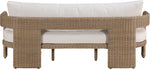 Sandbay - Olefin Water Resistant Fabric And Wicker Outdoor Patio Sofa