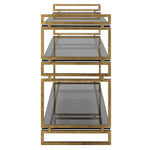 Stacked Up - Glass Console Table - Gray