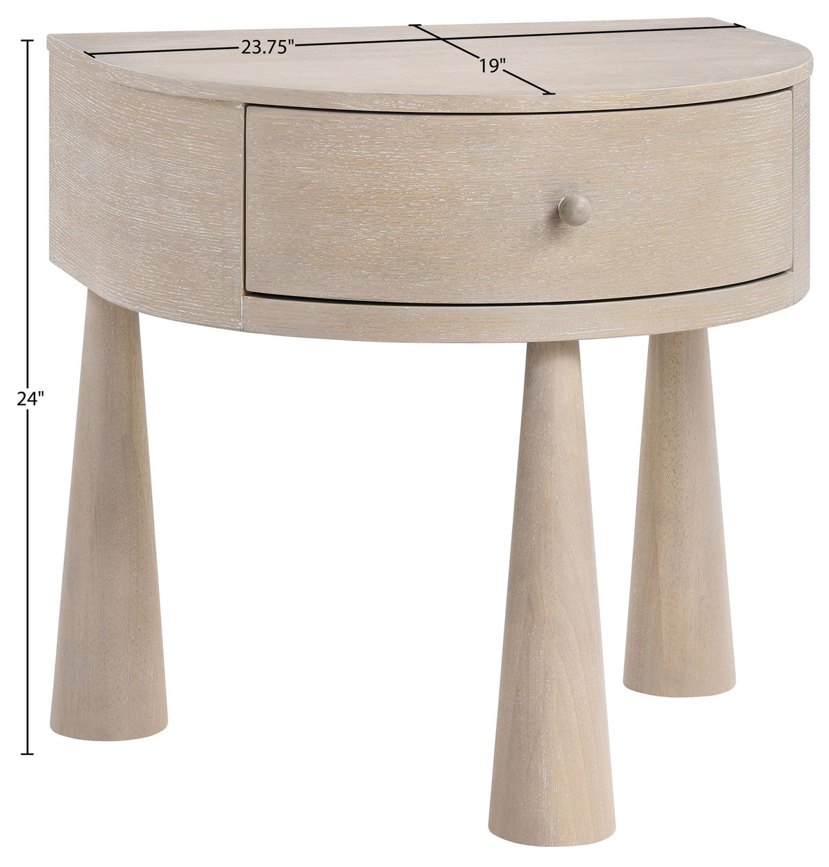 Oasis - Acacia Veneer And Solid Wood Night Stand