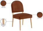 Varinelle - Velvet Dining Chair (Set of 2) - Natural Frame