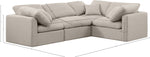 Indulge - Linen 4 Piece Modular Corner Sectional