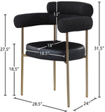 Blake - Dining Chair With Bronze Legs (Set of 2)