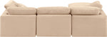 Indulge - Velvet 4 Piece Modular Sectional With Chaise