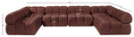 Orin - U-Shaped Velvet 6 Piece Modular Sectional