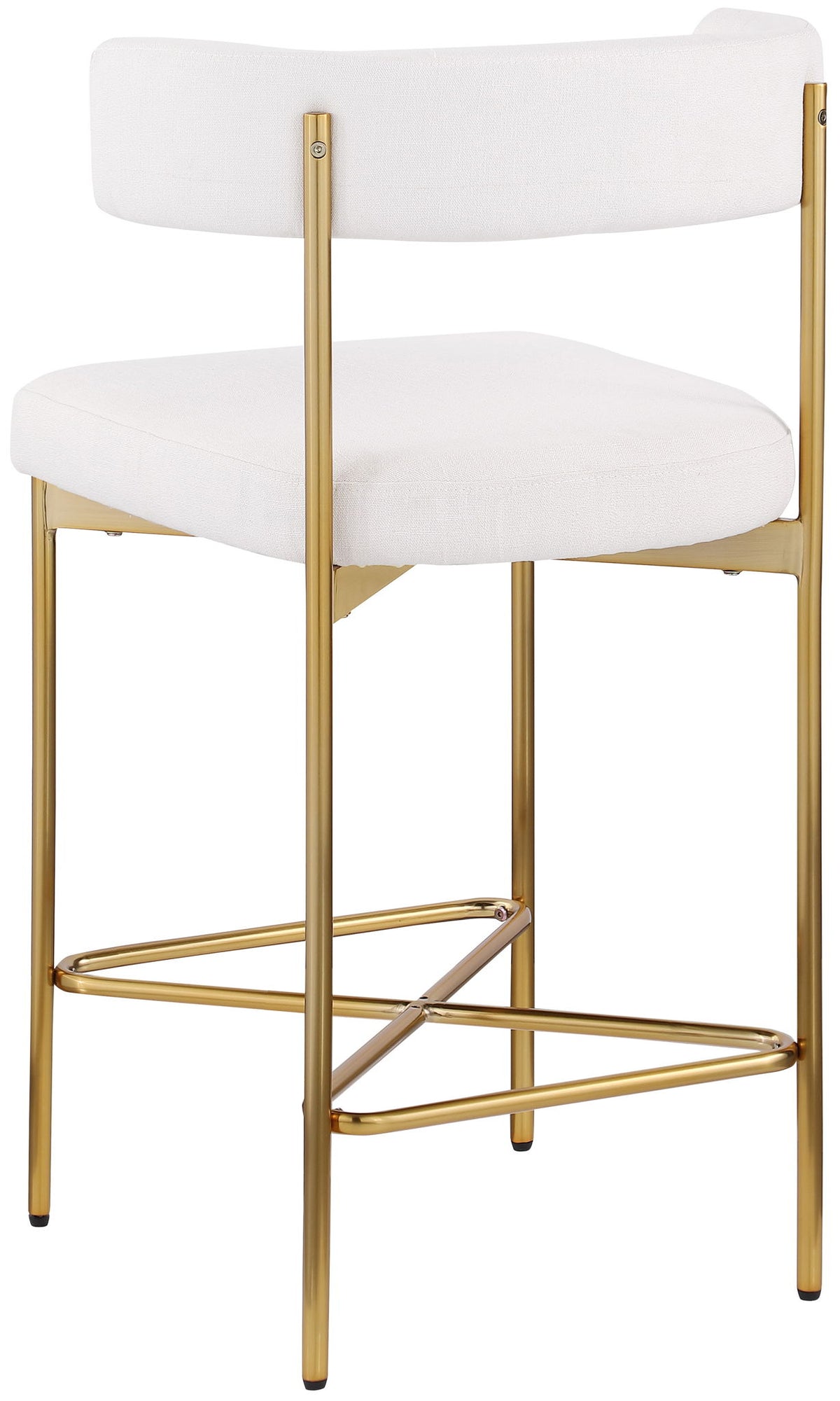 Rivage - Durable Stool With Gold Frame (Set of 2)