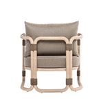 Baja - Outdoor Lounge Chair With Cushion - Brown Eucalyptus / Brown