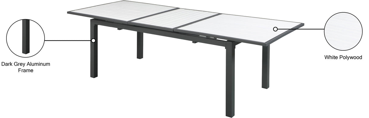 Nizuc - Outdoor Patio Extendable Dining Table