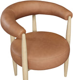 Sable - Vegan Leather Upholstered Dining Chair (Set of 2) - Painted Natural Base