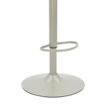 Brock - Adjustable Swivel Curved Back Wood Bar Stool With Faux Leather Seat