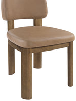Paloma - Vegan Leather Upholstered Dining Chair (Set of 2) - Brown Frame