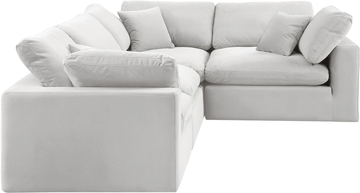Comfy - 4 Piece Velvet Modular Sectional