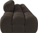 Ames - 5 Piece Boucle Upholstered Modular Sofa With 2 Armless Seats