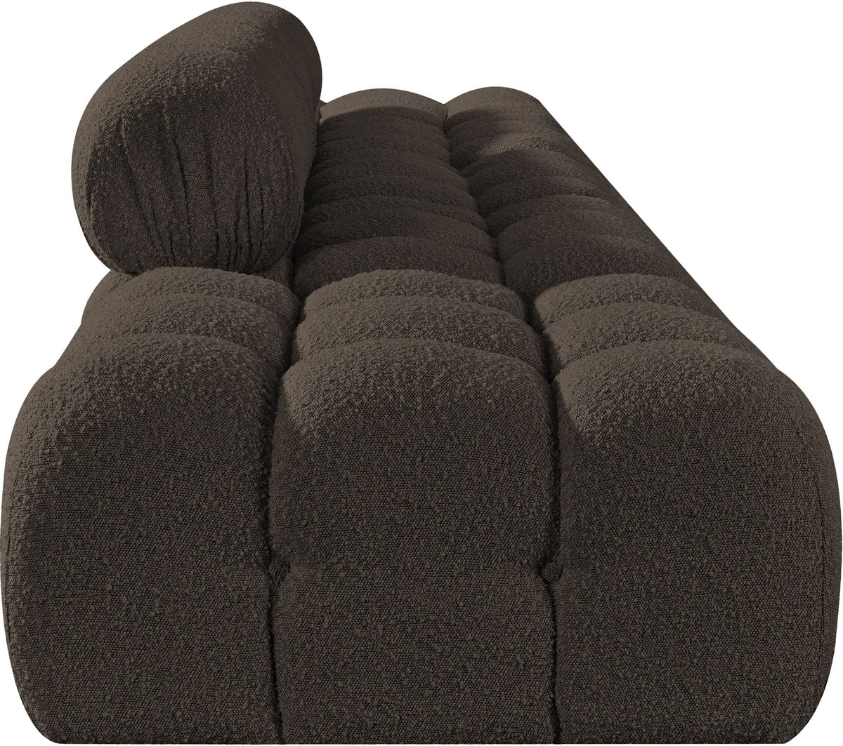 Ames - 5 Piece Boucle Upholstered Modular Sofa With 2 Armless Seats
