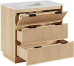 Willard - Engineered Stone And Solid Wood Bathroom Vanity