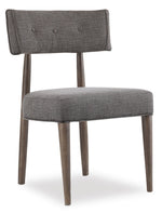 Curata - Upholstered Chair - Dark Gray / Dark Brown