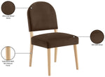 Varinelle - Velvet Dining Chair (Set of 2) - Natural Frame