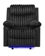 Glory Furniture - Plush - Glider Recliner With LED Belt