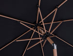 Amalfi - Aluminum Patio Umbrella - Black Base / Light Brown Pole