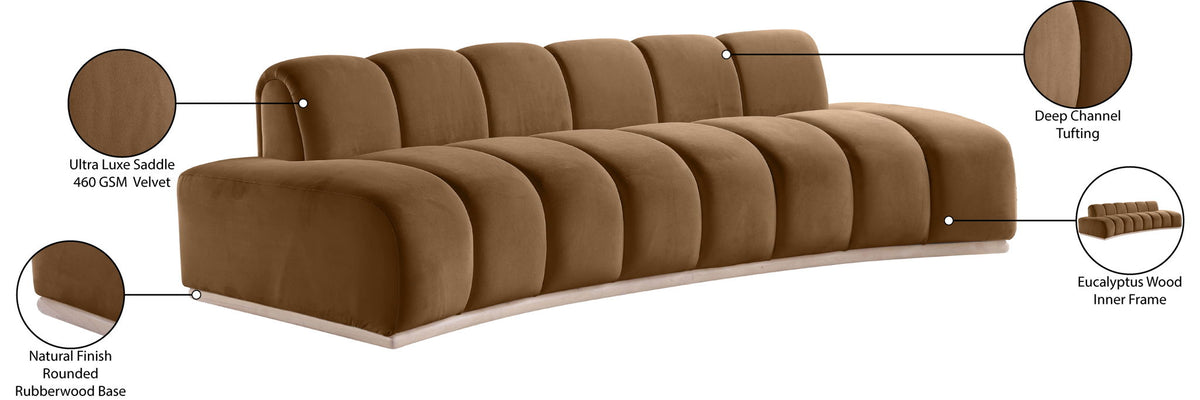 Jace - Sofa - Saddle